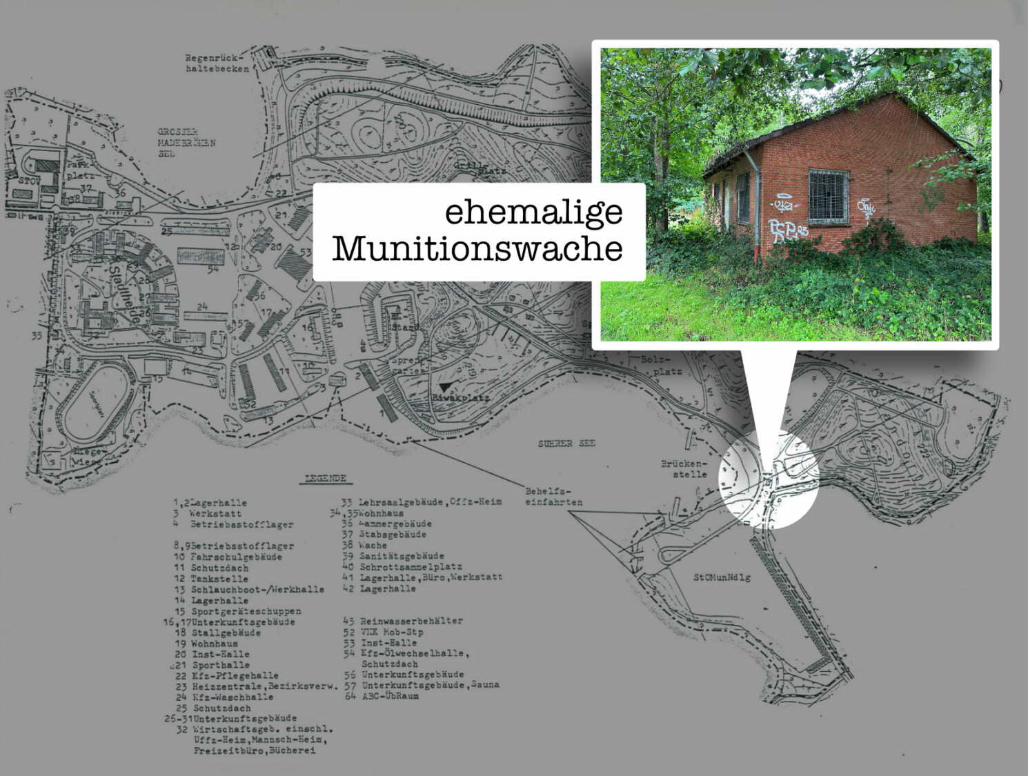 Lageplan / Ehemalige Mun-Wache