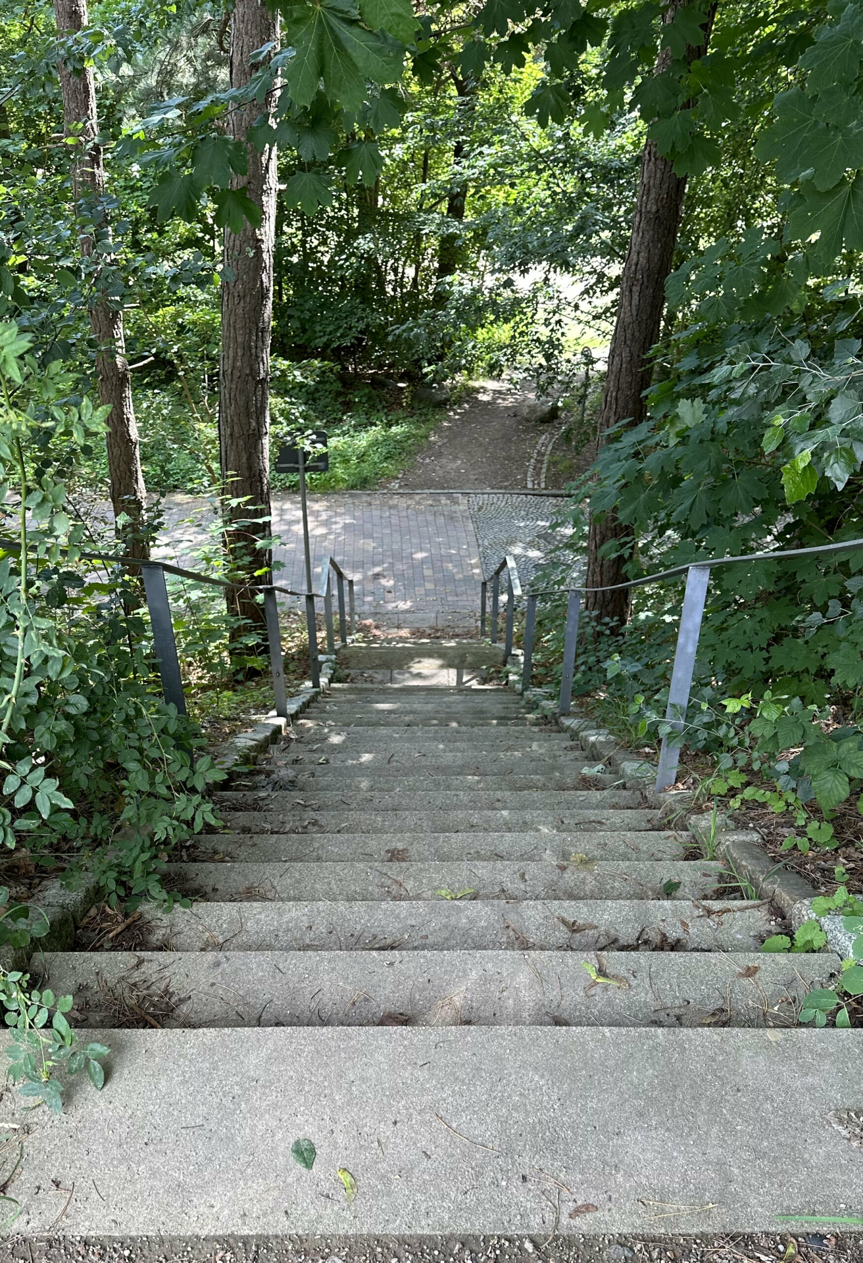 Treppe hinunter zum Sportplatz (2023)