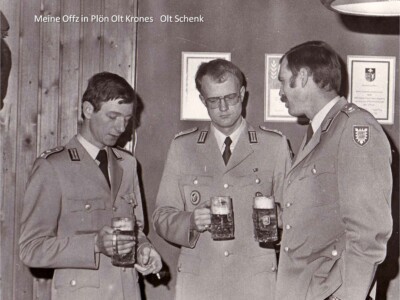 Olt Krones, Olt Schenk, Maj Brandt (von Links Nach Rechts), Foto: Brandt