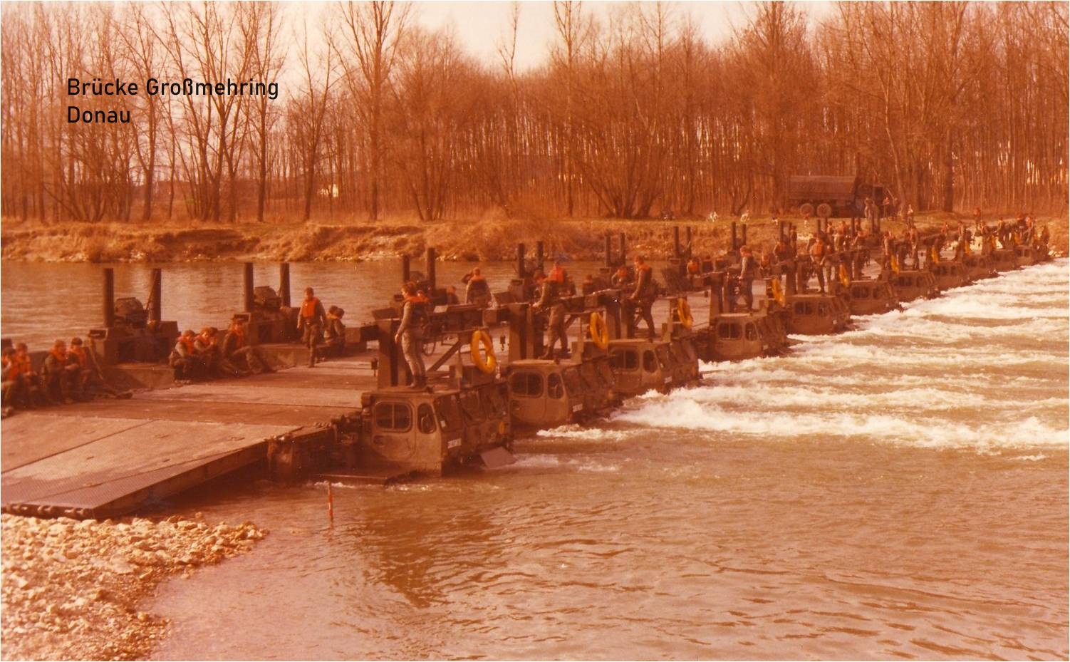 Brücke Großmehring Donau, 1982, Foto: Brandt