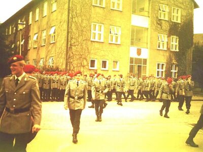 Pionierkompanie Fünf-Seen-Kaserne Grundwehrdienst Antreten Beendet (1981), Foto: R. Remus